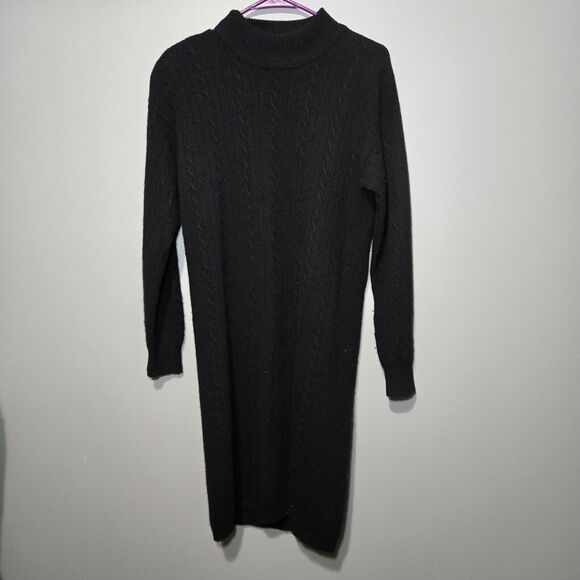 Outlander Vintage Lambswool & Angora‎ Rabbit Hair Turtleneck Sweater Dress sz S - Picture 1 of 5